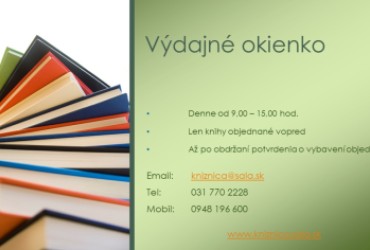 Opäť funguje výdajné okienko
