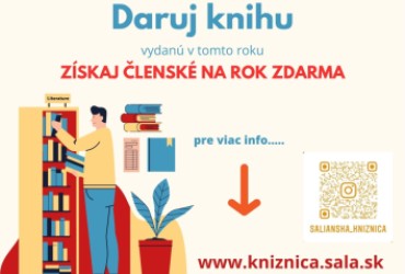 Daruj knihu získaj členské