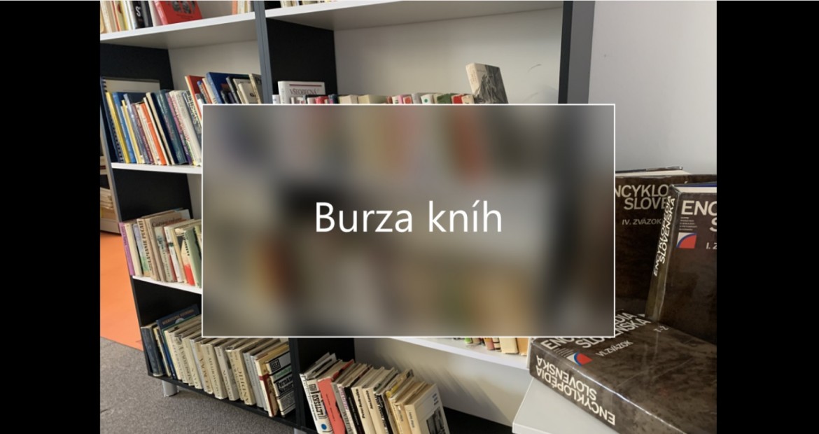 Burza kníh u nás celoročne